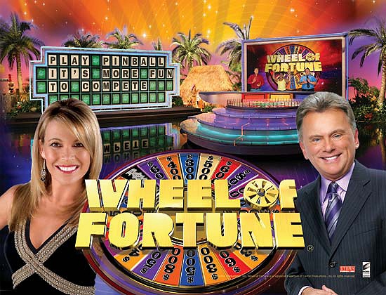 Wheel of Fortune is a pinball machine released by Stern Pinball in 2007. It is based on the popular TV game show of the same name.