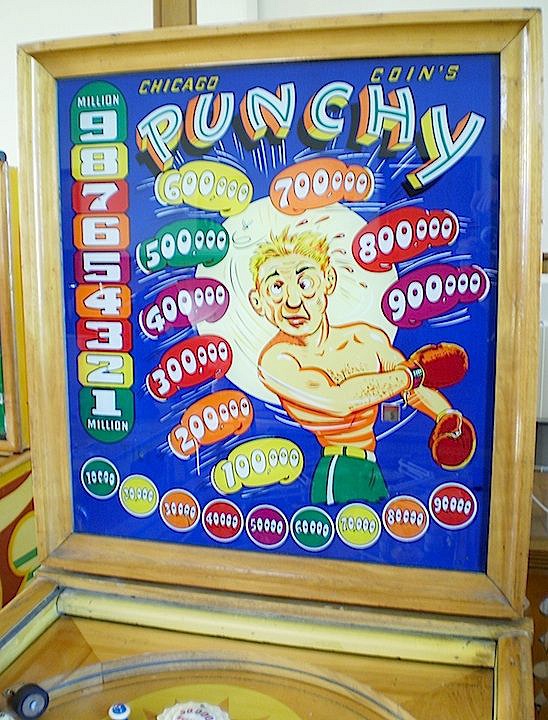 Punchy is a vintage electro-mechanical pinball machine manufactured by Chicago Coin in 1950. It is known for its classic design and engaging gameplay typical of the era.