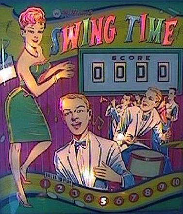 Swing Time is a vintage pinball machine designed and manufactured by Williams, known for its retro charm and classic gameplay experience.