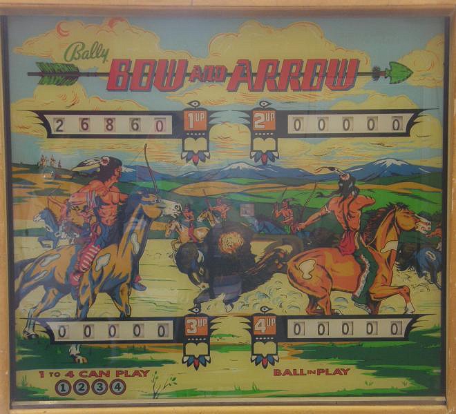 Bow and Arrow is a classic pinball machine released by Bally in 1975. The machine features an exciting Native American archery theme with vibrant artwork and engaging gameplay.