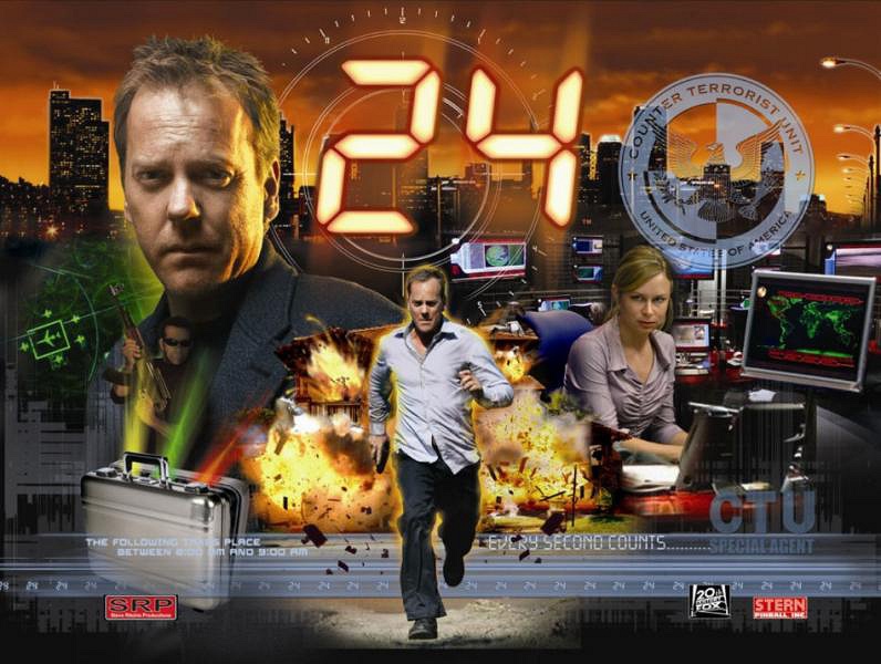 The '24' pinball machine by Stern is based on the popular TV show of the same name. It offers players an immersive experience in the fast-paced world of Jack Bauer with an array of special features and missions based on the show's storyline.