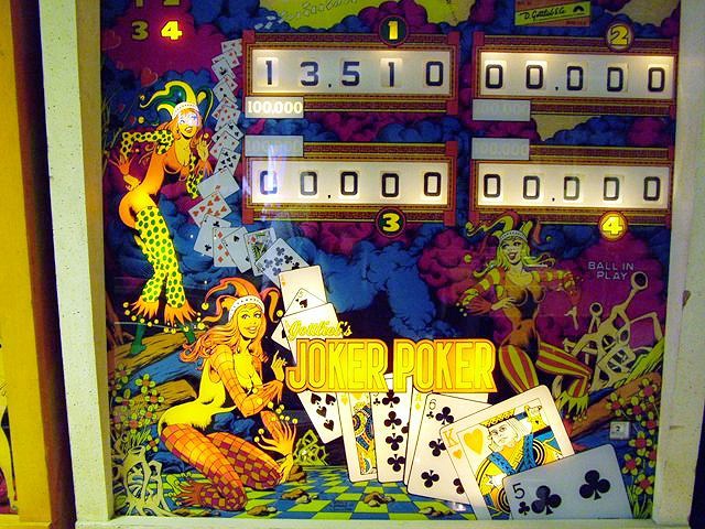 Joker Poker is a pinball machine released by Gottlieb in 1978. It features a card game theme centered around poker hands.