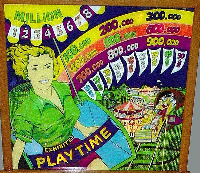 Playtime is a vintage pinball machine manufactured by Exhibit in 1949.