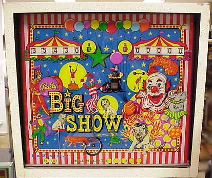 Big Show is an electro-mechanical pinball machine released by Bally in 1973.