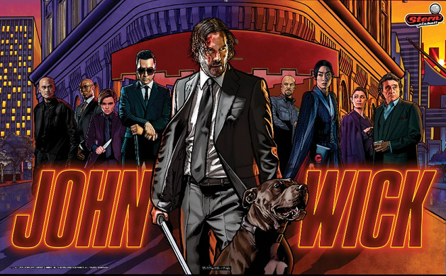 John Wick (Pro) is a pinball machine themed around the popular action movie series, developed by Stern Pinball in 2024. This machine takes players through an immersive experience based on the intense action and stylistic elements of the John Wick universe.