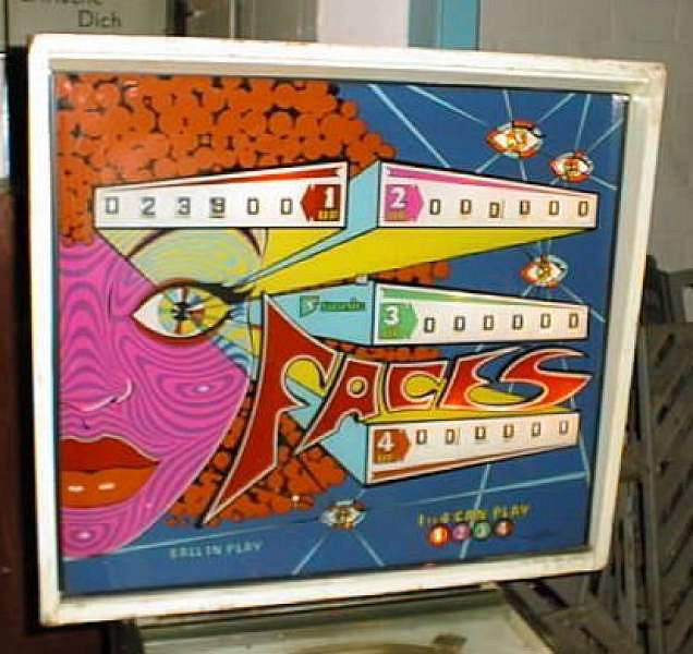 Faces is a solid-state pinball machine manufactured by Sonic, released in 1975. It features a unique and intriguing theme that is focused on faces and expressions.