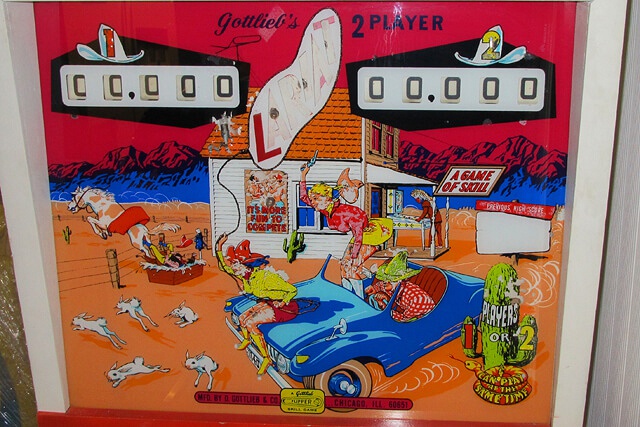 Lariat is a western-themed electro-mechanical pinball machine released by Gottlieb in 1969. It features a classic design with traditional pinball play elements.