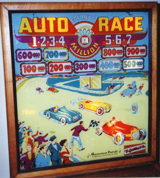Auto Race is a pinball machine designed and manufactured by Gottlieb in 1956.