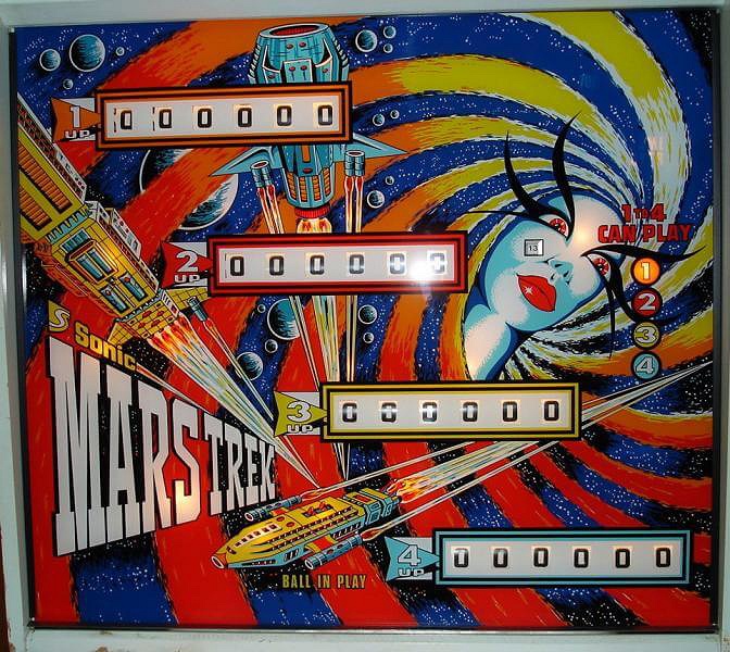 Mars Trek is a classic pinball machine released in 1977 by Sonic, known for its space exploration theme and engaging gameplay.