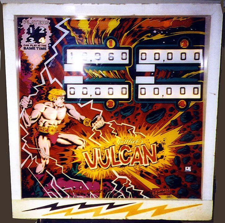 Vulcan is a pinball machine released by Gottlieb in 1977, featuring a fire and volcano theme. It is known for its engaging gameplay and classic electromechanical design.