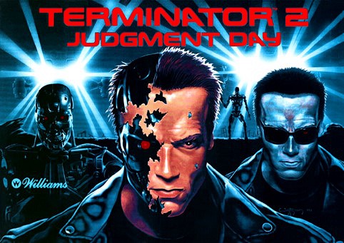 Terminator 2: Judgment Day is a pinball machine released by Williams in 1991, themed after the popular film of the same name. It was one of the first pinball machines to feature a dot matrix display and was designed by industry legend Steve Ritchie.