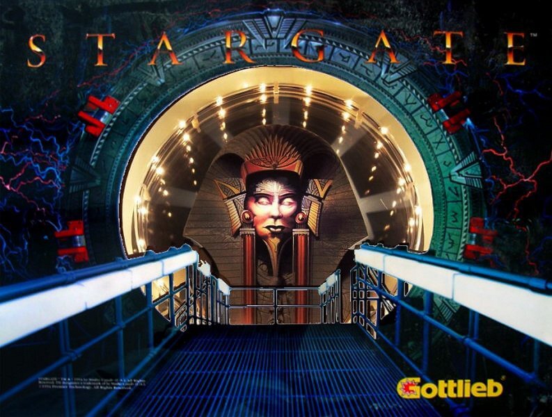 Stargate is a pinball machine released by Gottlieb in 1995, themed on the popular science fiction movie of the same name. Known for its unique features and detailed thematic elements.