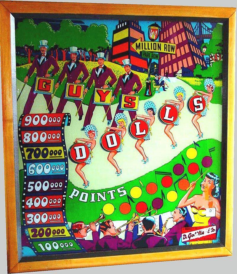 A classic Gottlieb pinball machine released in 1953.