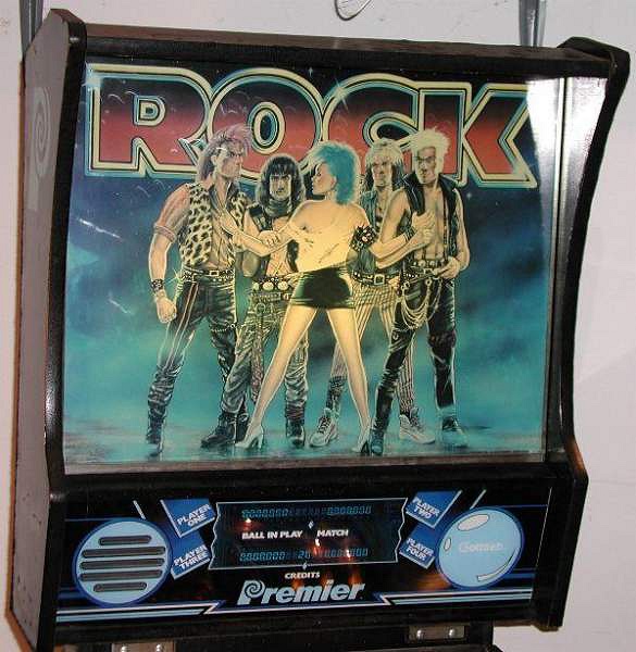Rock is a solid state pinball machine created by Gottlieb, released in the year 1984. It features a music and band theme, which was popular during the era.