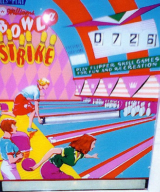 Bowl A Strike is a classic electromechanical pinball machine designed by Norm Clark and released by Williams in 1965. It features a bowling theme, with players aiming to knock down 'pins' using specialized gameplay mechanics.