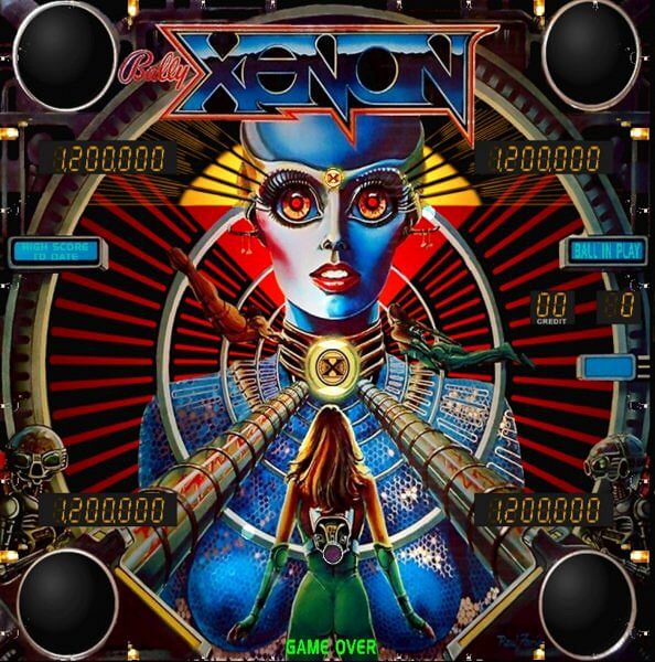 Xenon is a classic pinball machine known for its futuristic theme and innovative features.