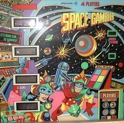 Space Gambler is a vintage pinball machine released by Playmatic in 1978, known for its unique space and gambling-themed design.