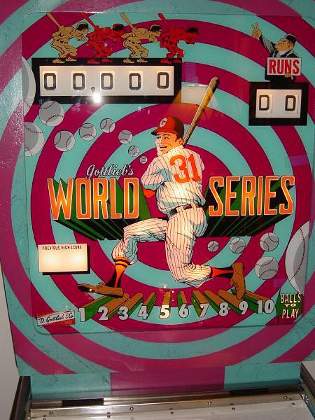 World Series is a baseball-themed pinball machine released in 1972 by Gottlieb.