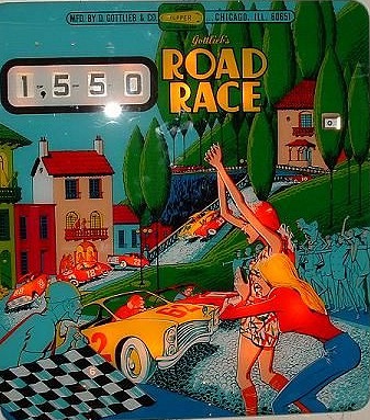 Road Race is a pinball machine produced by Gottlieb in 1969, known for its racing-themed playfield and classic mechanical chimes.