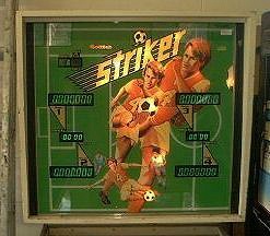 Striker is a pinball machine released by Gottlieb in 1981, featuring a soccer theme.