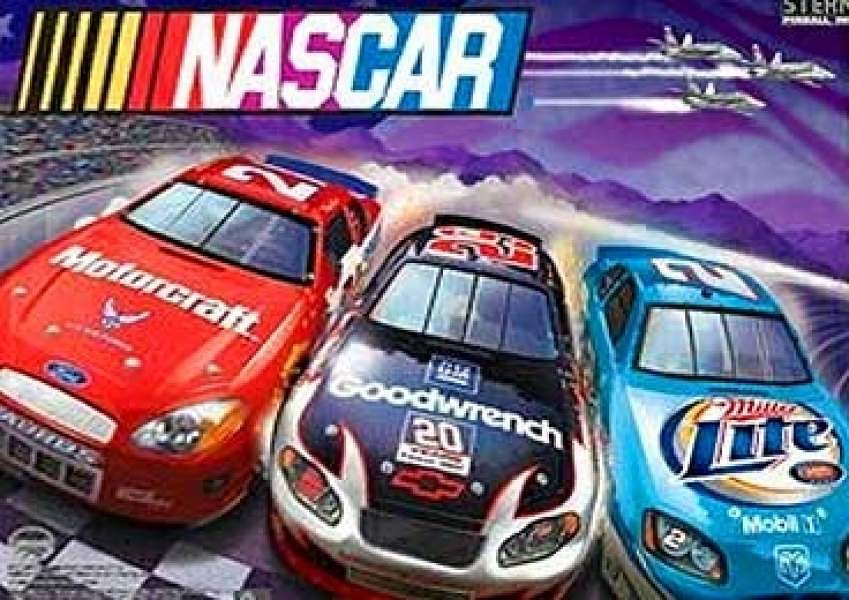 Nascar is a pinball machine released by Stern in 2005, themed around racing and NASCAR, the national association for stock car auto racing.