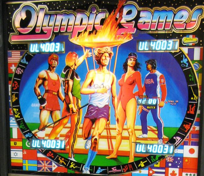 Olympic Games is a pinball machine produced by Jeutel in 1983. It features a sports theme focusing on the Olympic Games.