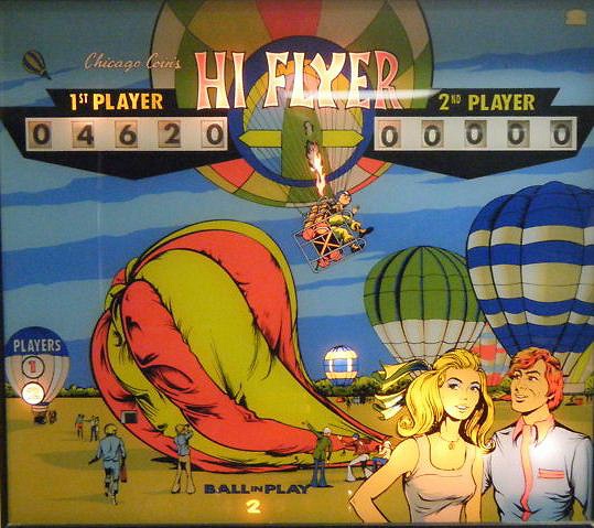 Hi-Flyer is a 1974 electromechanical pinball machine created by Chicago Coin. Known for its classic gameplay and vibrant artwork, it reflects the aviation theme that was popular during the 1970s.
