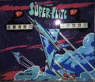 Super-Flite is a single-player electro-mechanical pinball machine produced by Williams in 1974.