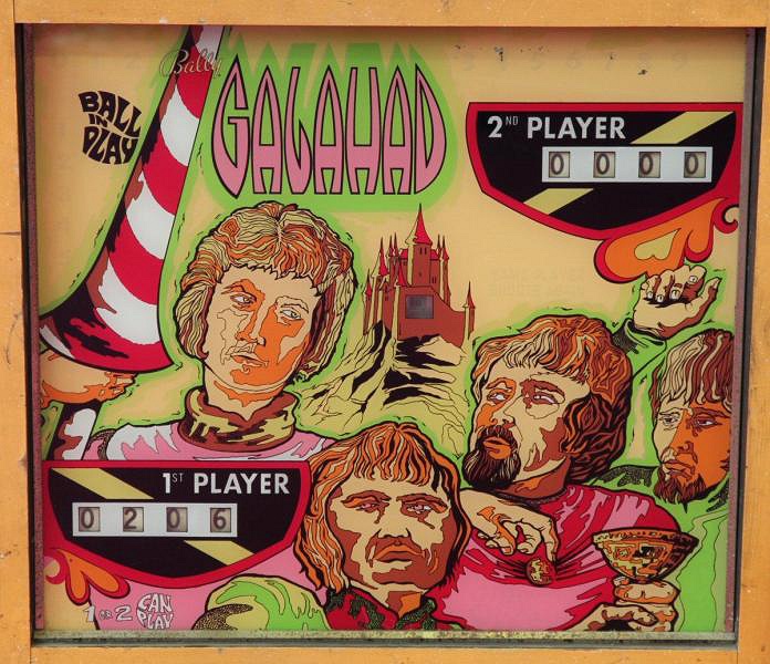 Galahad is an electromechanical pinball machine released by Bally in 1969. Its themes revolve around medieval knights and legends.