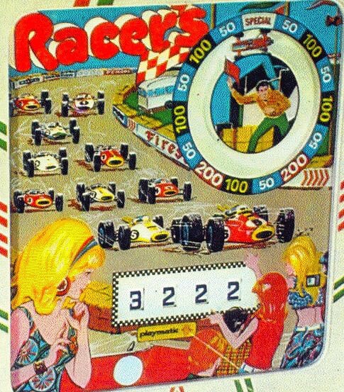 Racers is a vintage pinball machine produced by Playmatic in 1967. Known for its vibrant themes and engaging gameplay, this machine has been a part of pinball's rich history.
