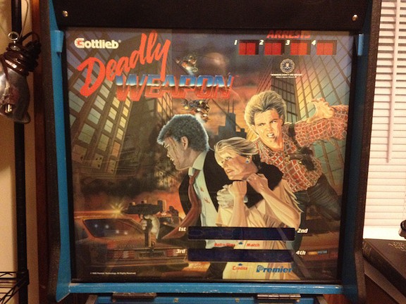 Deadly Weapon is a pinball machine made by Gottlieb in 1990 featuring a crime-fighter theme.