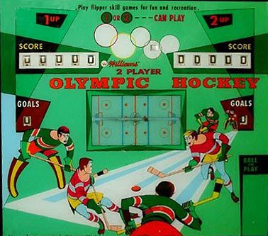 Olympic Hockey is a pinball game released by Williams in 1971. It captures the excitement of an ice hockey match with a distinct themed playfield.
