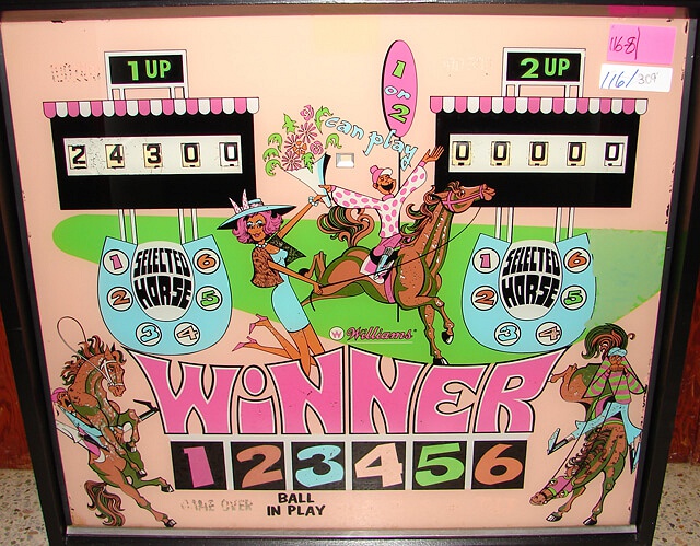 Winner is a classic pinball machine released by Williams in 1972, known for its engaging gameplay and retro design.