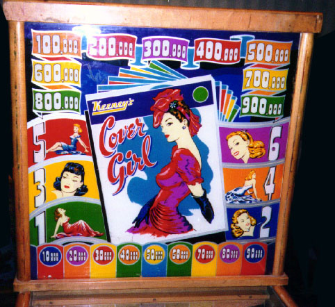 Cover Girl is a vintage pinball machine by Keeney released in 1947, featuring electromechanical components.
