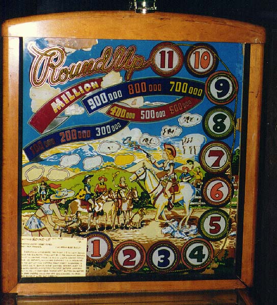 Round Up is a classic pinball machine produced by Gottlieb in 1948. It features electromechanical gameplay, sharing the charm and style typical of the era.