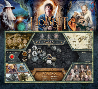 The Hobbit (LE) is a pinball machine based on the popular fantasy film trilogy, designed by Jersey Jack Pinball. It features an immersive gameplay experience with elements and characters from the movies.