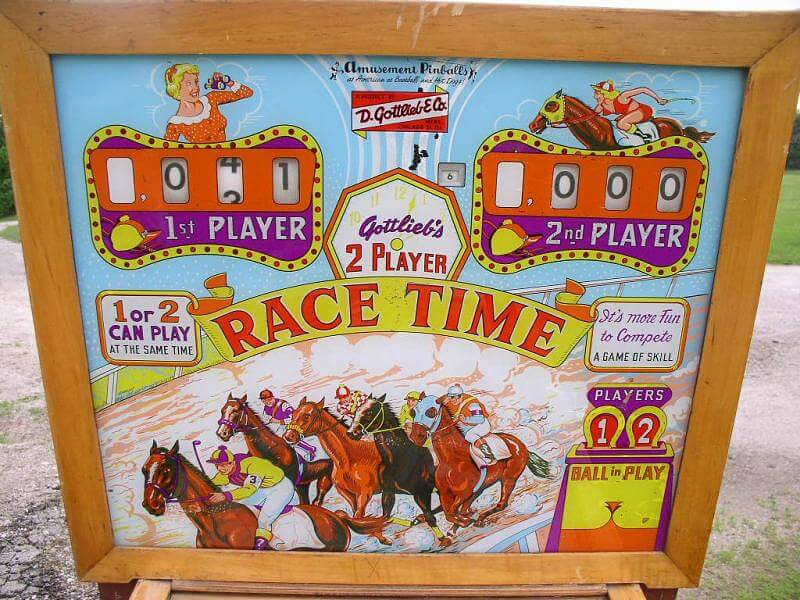 Race Time is a vintage pinball machine produced by Gottlieb in 1959, featuring a racing theme.