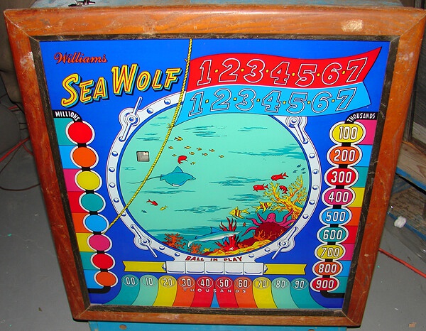 Sea Wolf is a nautical-themed pinball machine released by Williams in 1959.