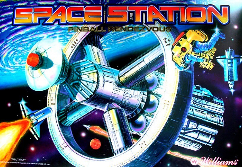 Space Station is a pinball machine designed by Bill Pfutzenreuter and released by Williams in 1987. The game is themed around a futuristic space setting and is known for its attractive light sequences and challenging gameplay.