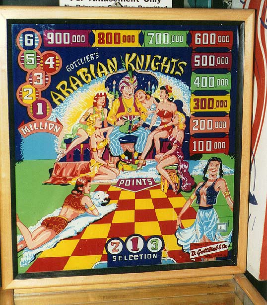 Arabian Knights is a vintage pinball machine, released by Gottlieb in 1953. The machine features the enchanting theme of Arabian folklore.