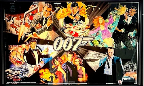 A limited edition pinball machine celebrating the 60th anniversary of the James Bond franchise. Manufactured by Stern, it incorporates classic Bond themes and features.