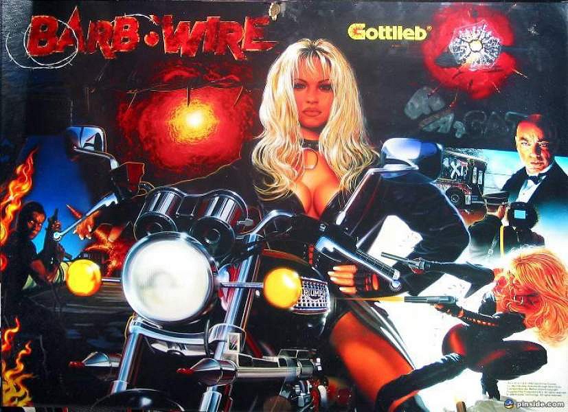 Barb Wire is a pinball machine designed by Gottlieb and released in 1996. Based on the movie of the same name, it features dynamic artwork and gameplay.