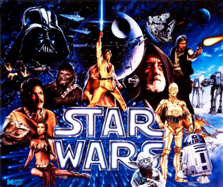 Star Wars is a pinball machine released by Data East in 1991, themed around the iconic Star Wars film franchise.