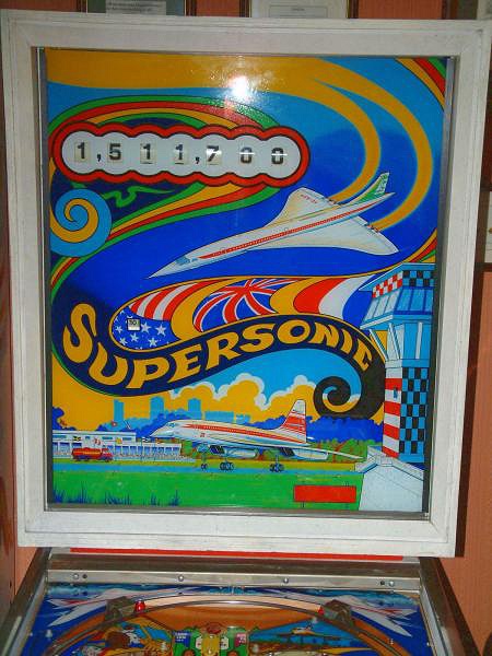 Supersonic is a solid state pinball machine by Zaccaria, released in 1976. Known for its captivating speed and aviation-themed artwork.