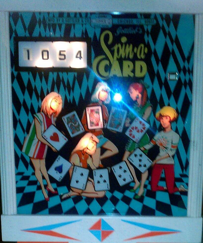 Spin-A-Card is an electromechanical pinball machine released by Gottlieb in 1968. The game features a playing card theme, which was a popular motif in pinball machines of the era.