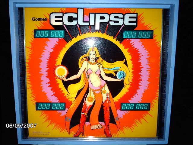 Eclipse is a pinball machine released in 1981 by Gottlieb, known for its engaging gameplay and thematic design.