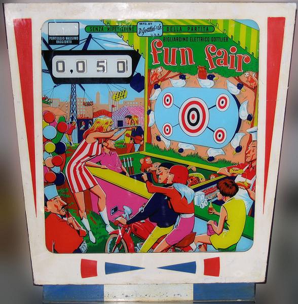 Fun Fair is an electromechanical pinball machine released by Gottlieb in 1968. It is known for its classic carnival theme and innovative gameplay mechanics for its time.