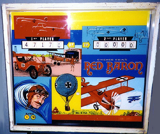 Red Baron is a pinball machine produced by Chicago Coin in 1975. The game features a military aviation theme from the World War I era.