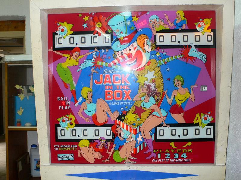 Jack In The Box is a classic electro-mechanical pinball machine released by Gottlieb in 1973. It features a vibrant, circus-themed design with engaging gameplay that includes pop bumpers, drop targets, and a spinning target.