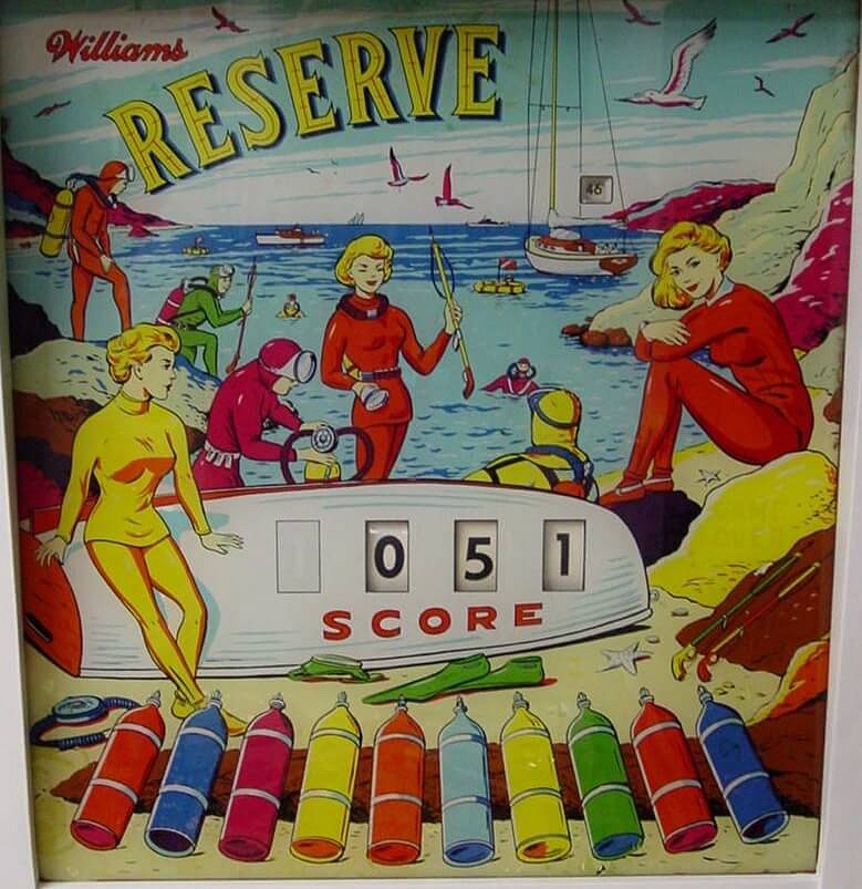 Reserve is a classic pinball machine released by Williams in 1961.